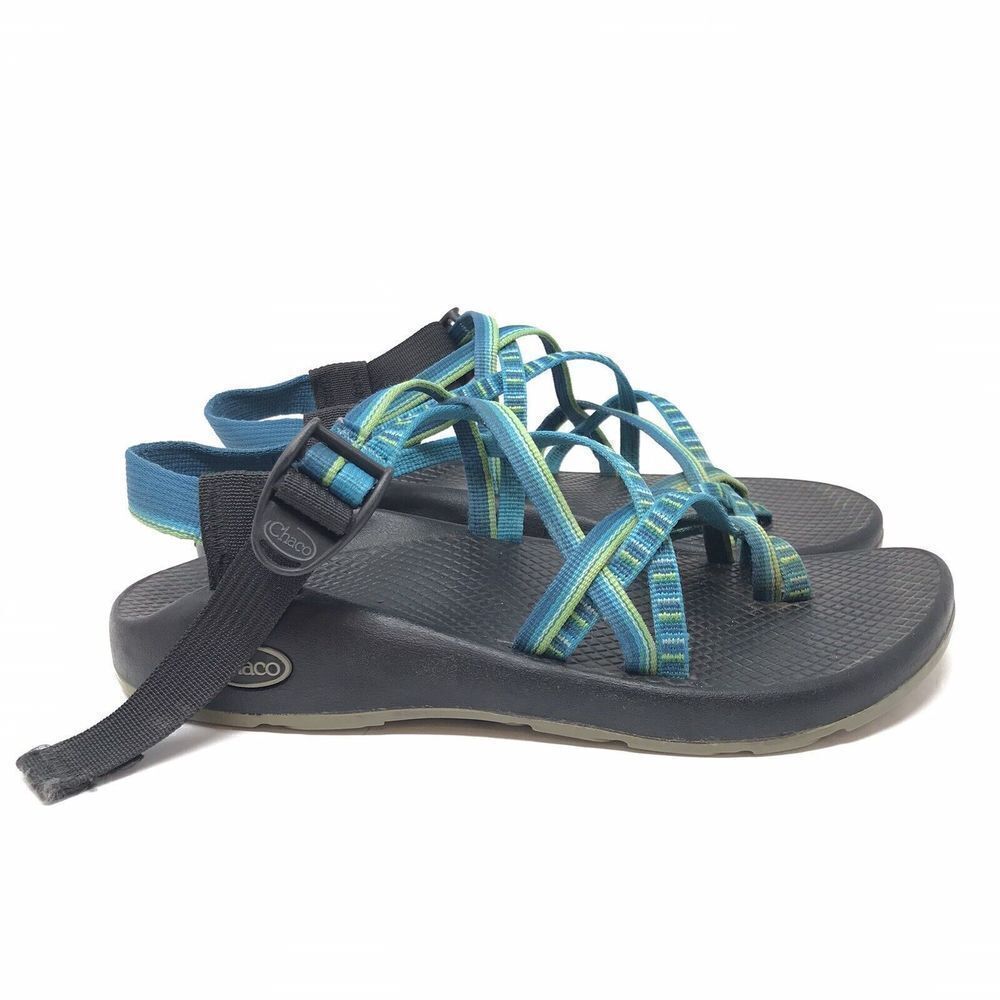 Chaco Z2 Sandals Vibram Blue Green Womens Size 8